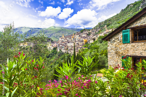 beautiful mountain villages - Saorge (border France-Italy) photo