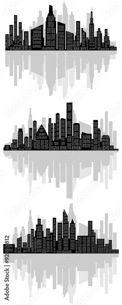 Abstract city silhouette