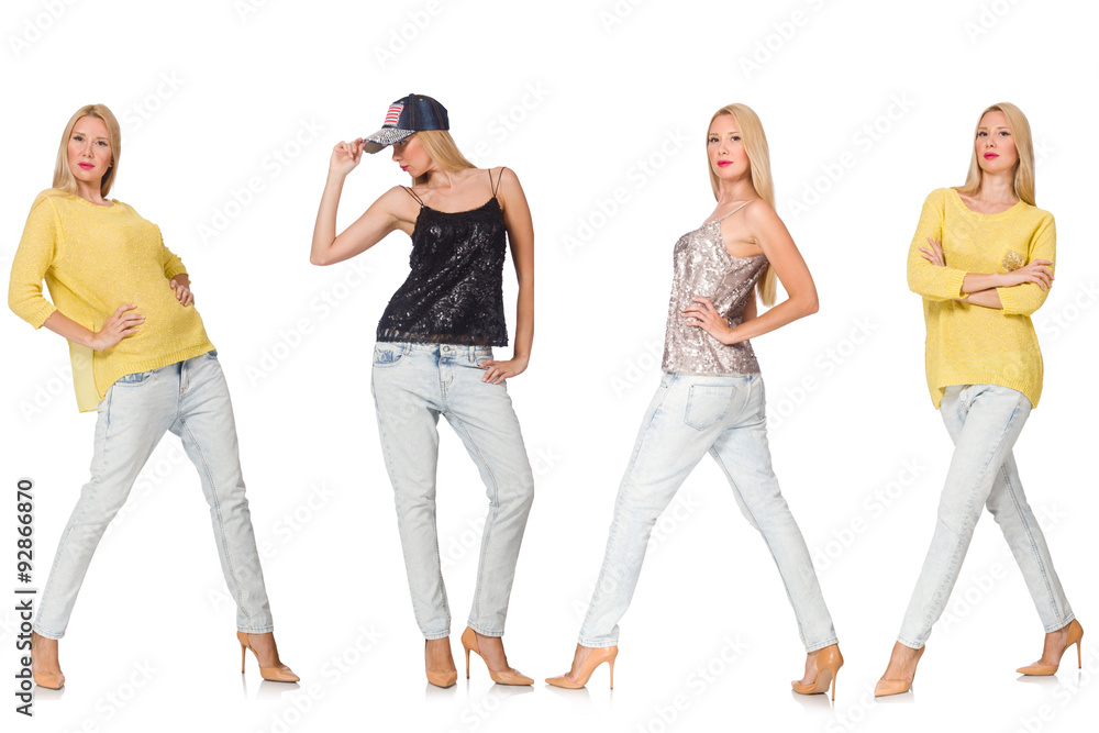 Obraz premium Set of photos in fashion concept