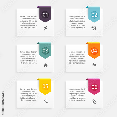 Vector colorful info graphics for your business presentations. C