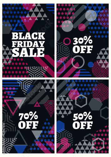 Black friday sale design template.
