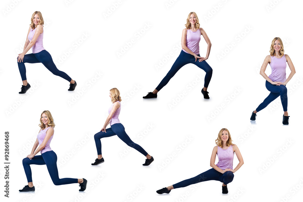 Concept of healthy lifestyle in set Concept of healthy lifestyle in set