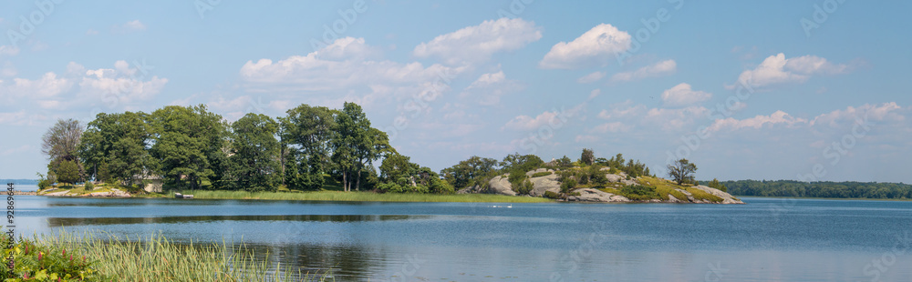 Small lonely island Brockville Thousand Islands Canada Ontario