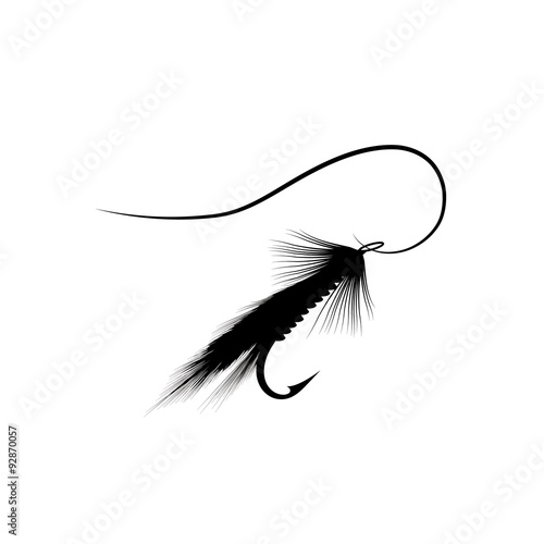 Fototapet Fly fishing lure