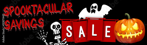 halloween sale deals web banner photo