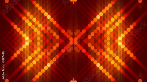 red abstract background, gold particles, loop