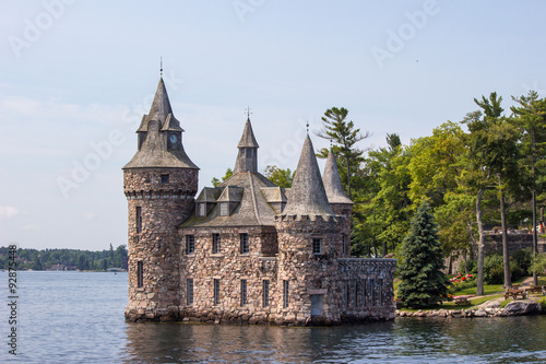 Panoramic View Power house Boldt Castle on Heart Island USA