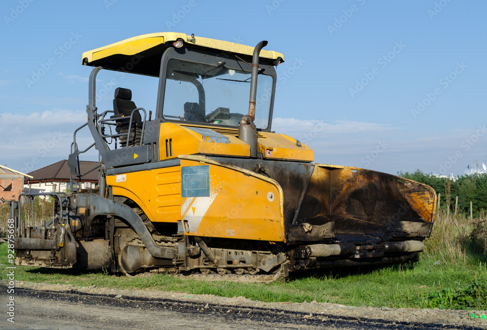 Heavy machinery for road construction