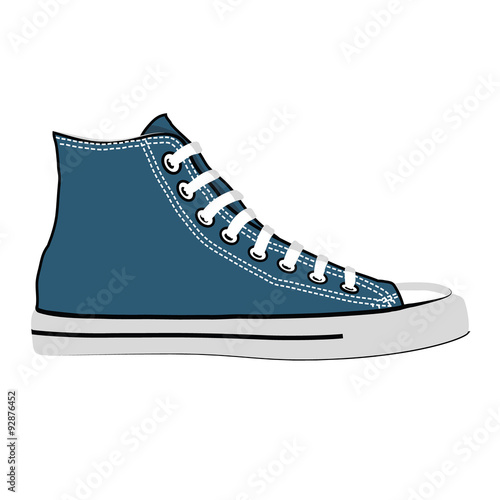 Blue sneakers