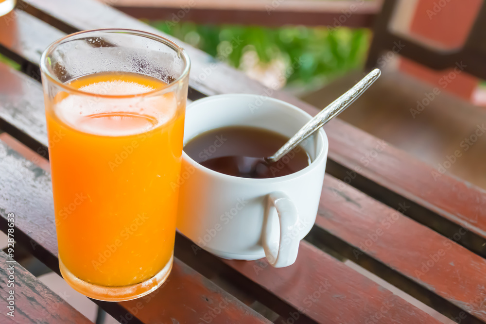 tea and Orange juice tea and Orange juice