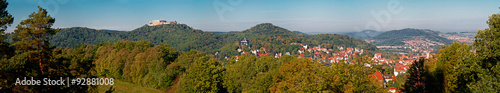 Die Wartburg über Eisenach im Thüringer Wald