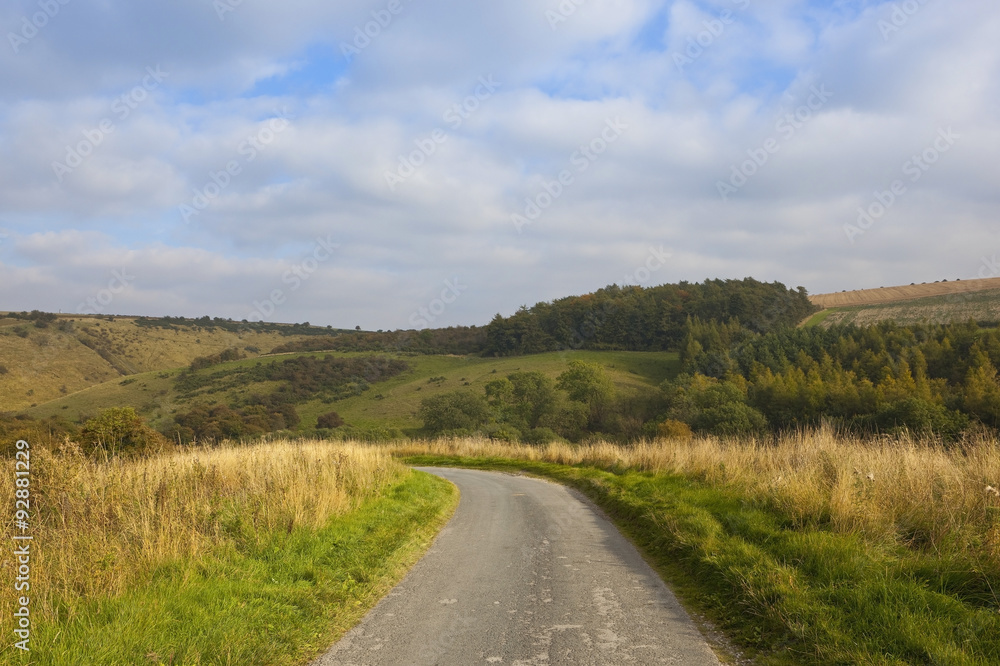 country road with scenic valley country road with scenic valley