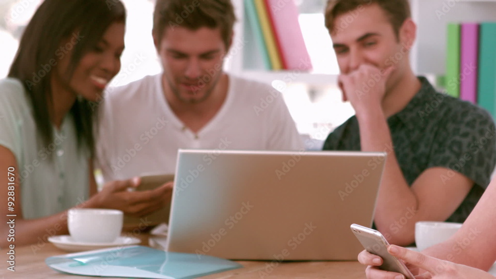 Casual business team having a meeting Casual business team having a meeting