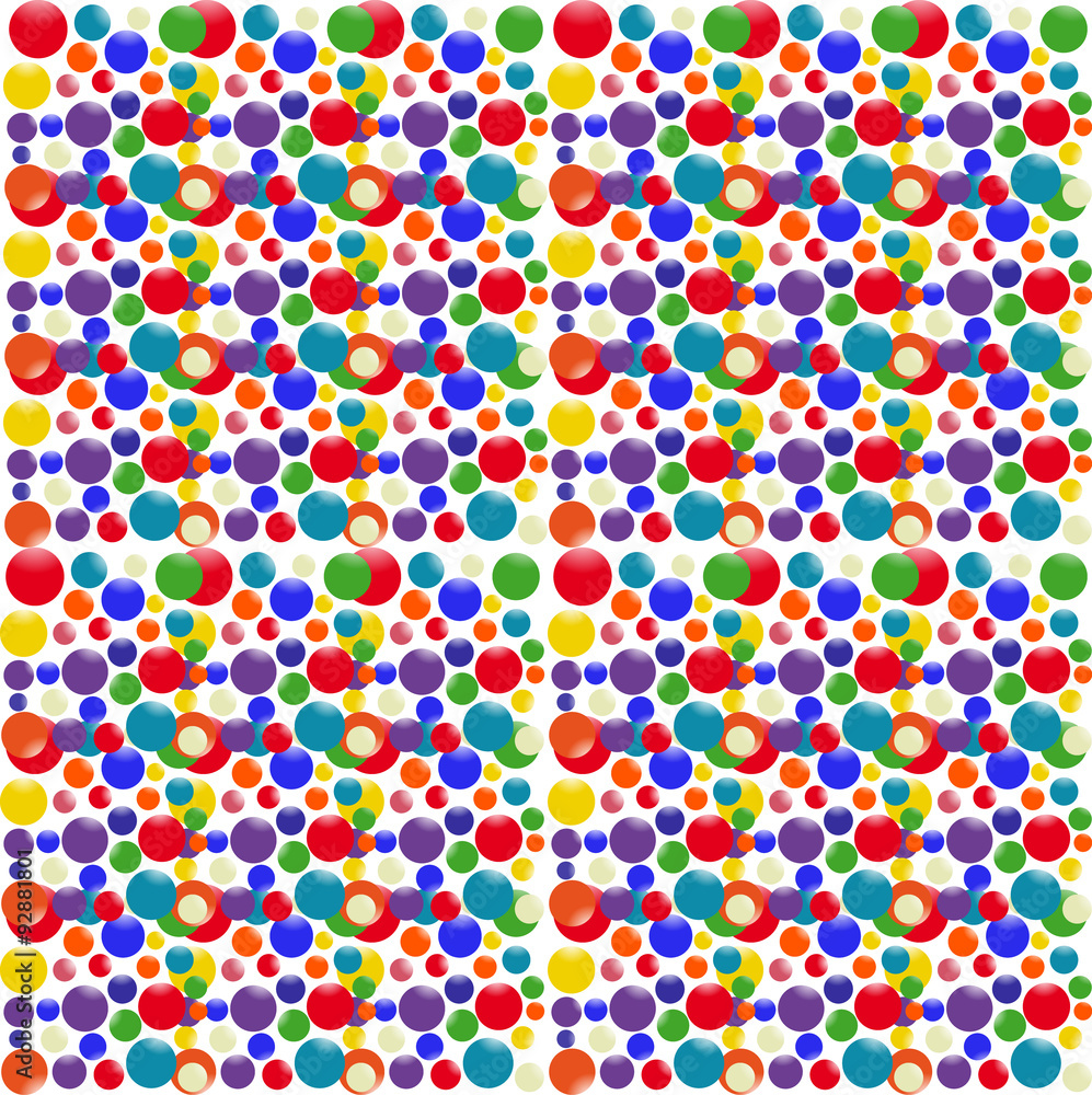 Obraz premium pattern colored figures