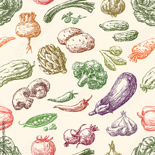 pattern of the vegetables