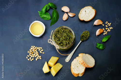 Pesto sauce and ingredient for pesto