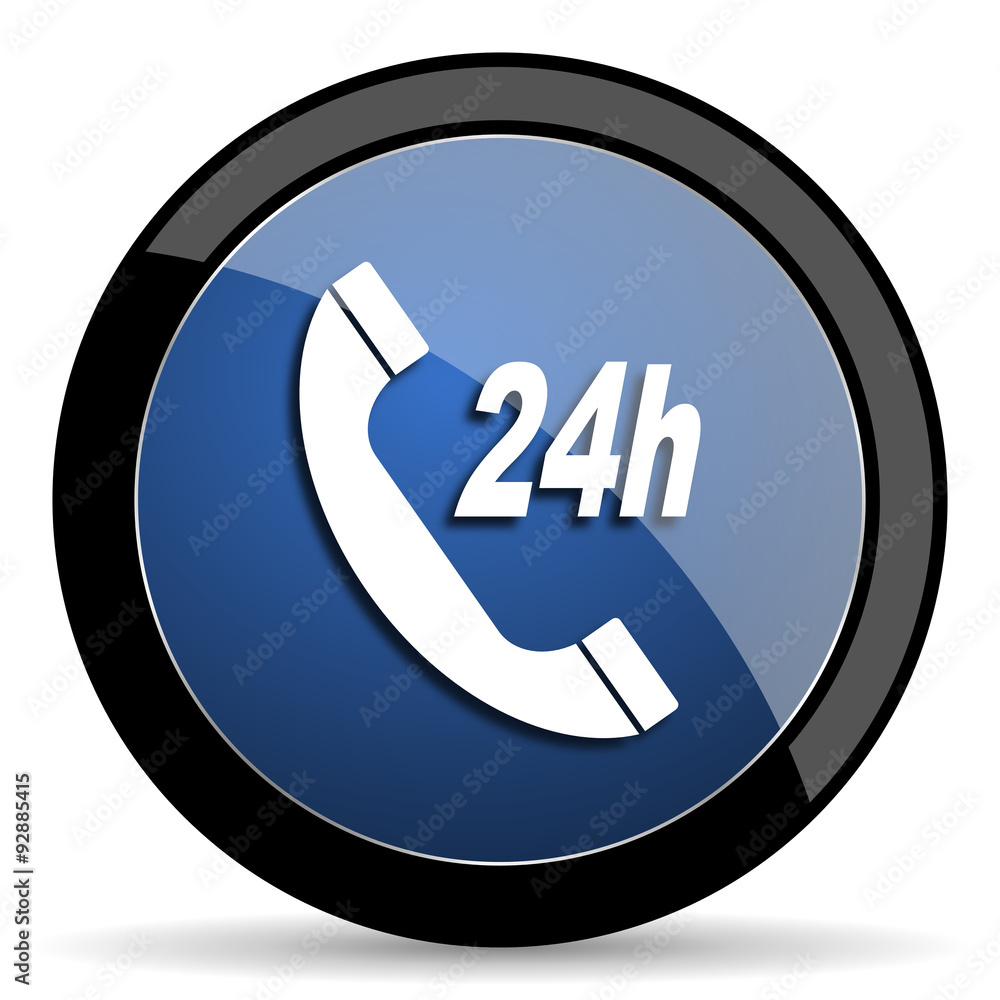 service blue circle glossy web icon on white background, round button for internet and mobile app service blue circle glossy web icon on white background, round button for internet and mobile app