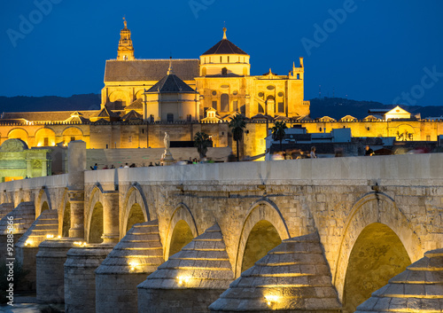 Roman Bridge and Mezquita, Cordoba, Spain