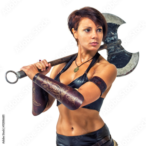 Warrior - woman with an axe