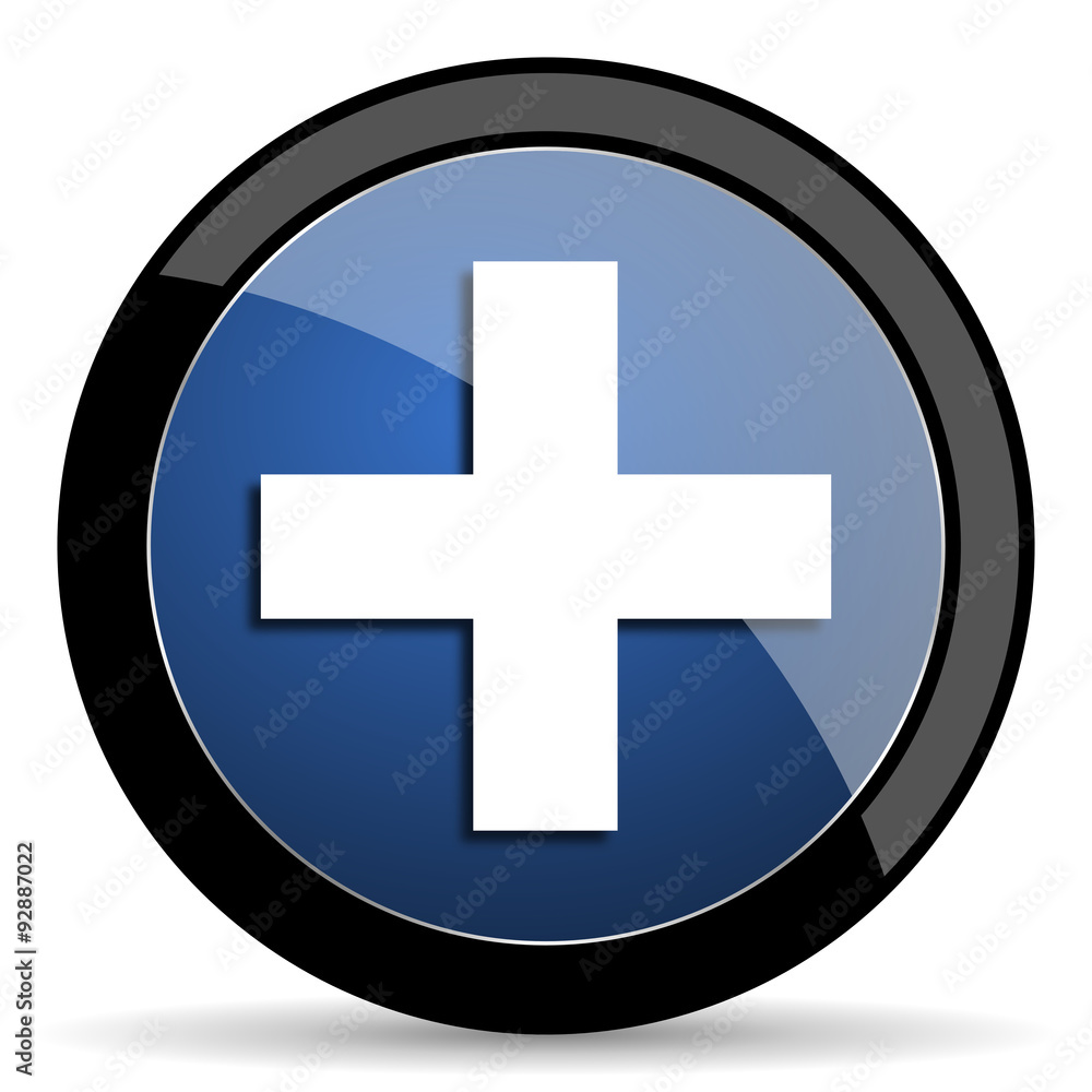 plus blue circle glossy web icon on white background, round button for internet and mobile app plus blue circle glossy web icon on white background, round button for internet and mobile app