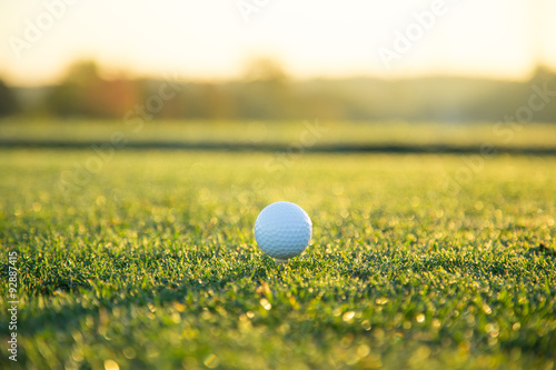 Close-up of golf ball.