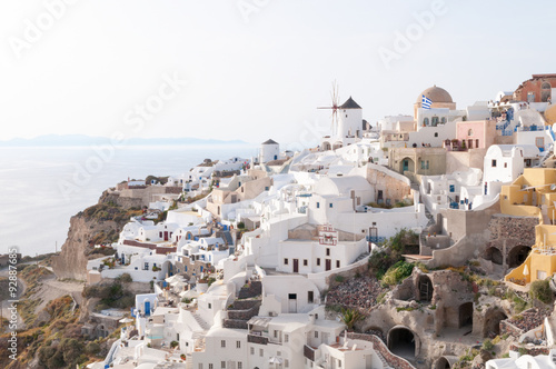 Evening view of Santorini