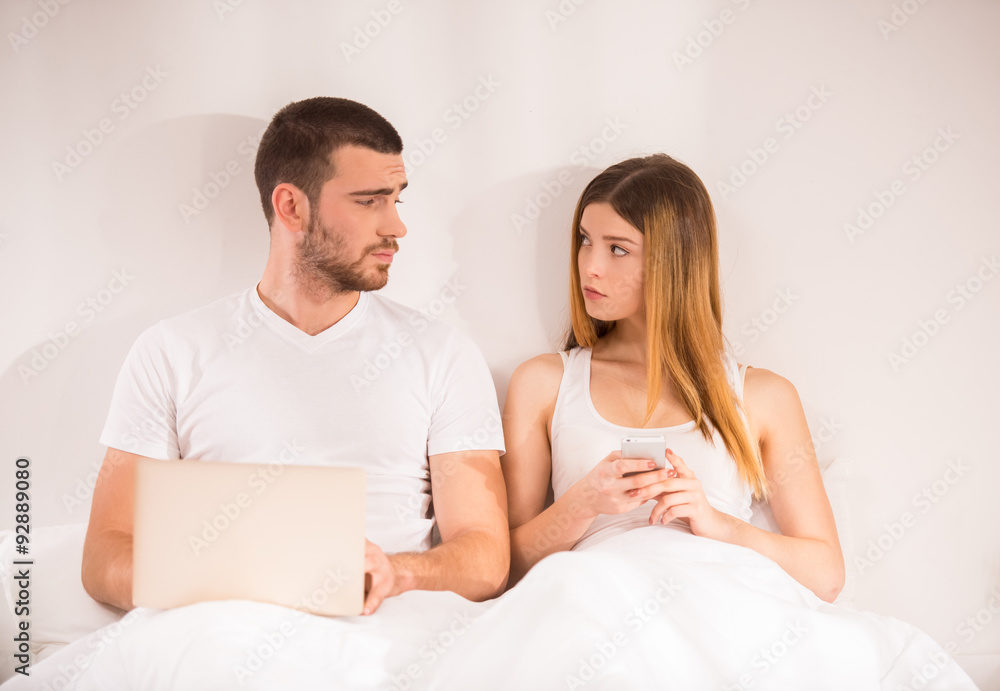 Couple in bed Couple in bed