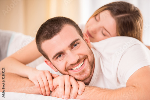 Couple in bed