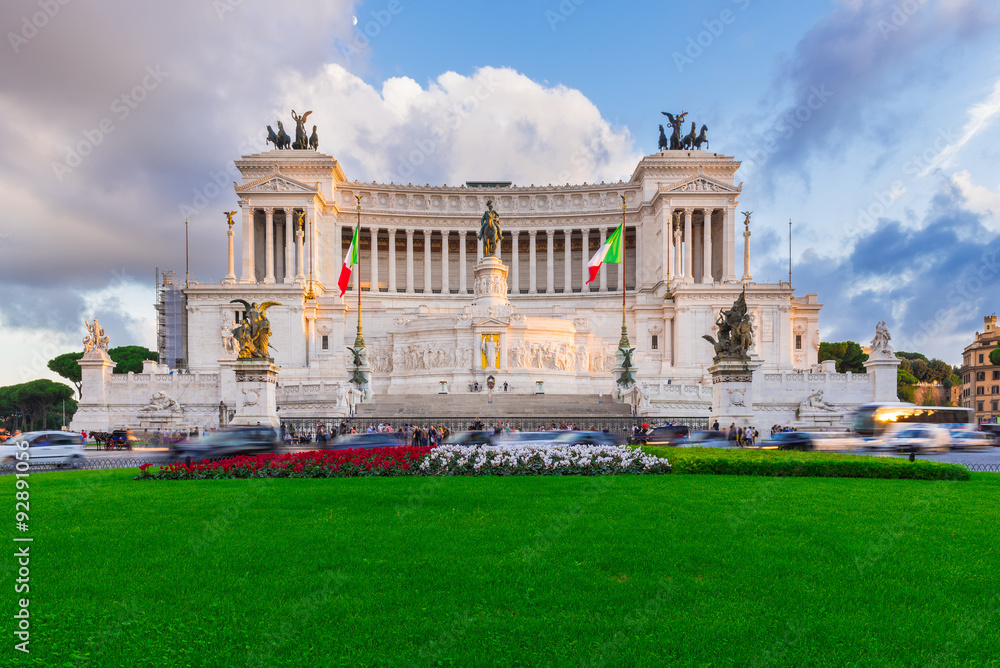Monument Vittorio Emanuele II, Altar Fatherland in Roma, Italy