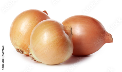 Onions isolated on white
