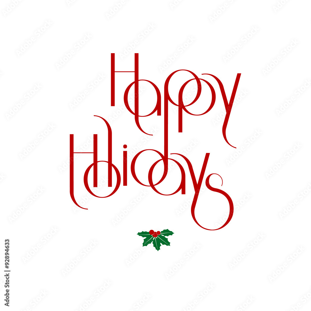Merry Christmas interlaced lettering vector illustration Merry Christmas interlaced lettering vector illustration