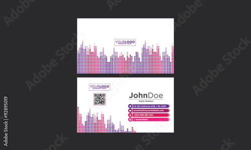Equalizer theme Business Card