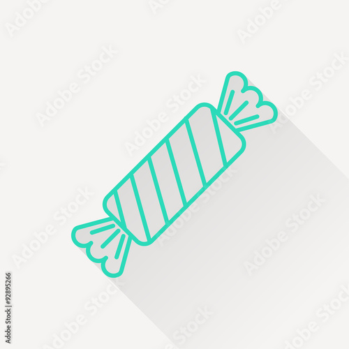 Candy with stars icon