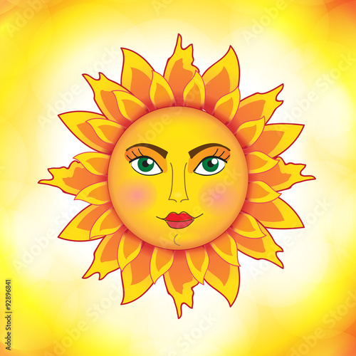 Russian traditional beautiful sun.