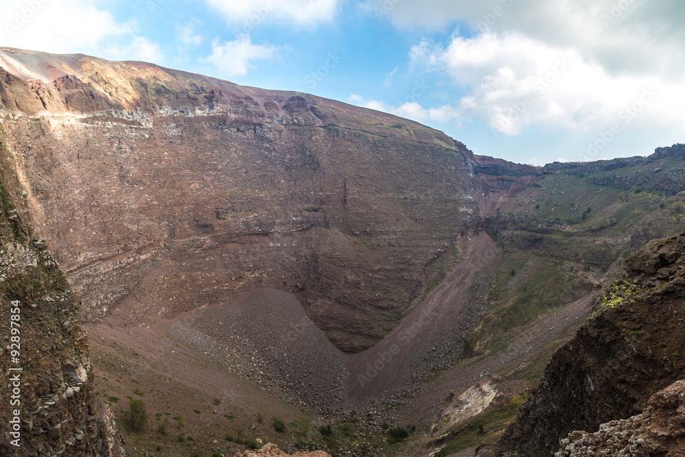 Vesuvius volcano crater