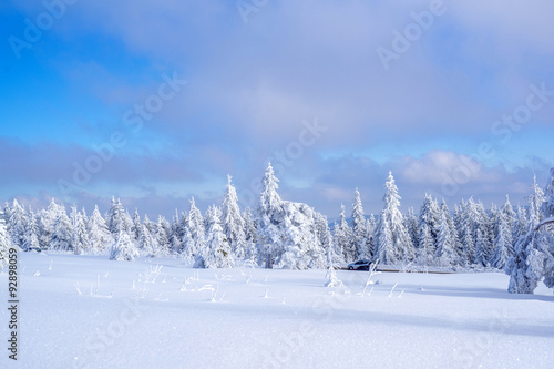 Winterlandschaft im Harz zwischen Brocken, Sankt Andreasberg und Braunlage 