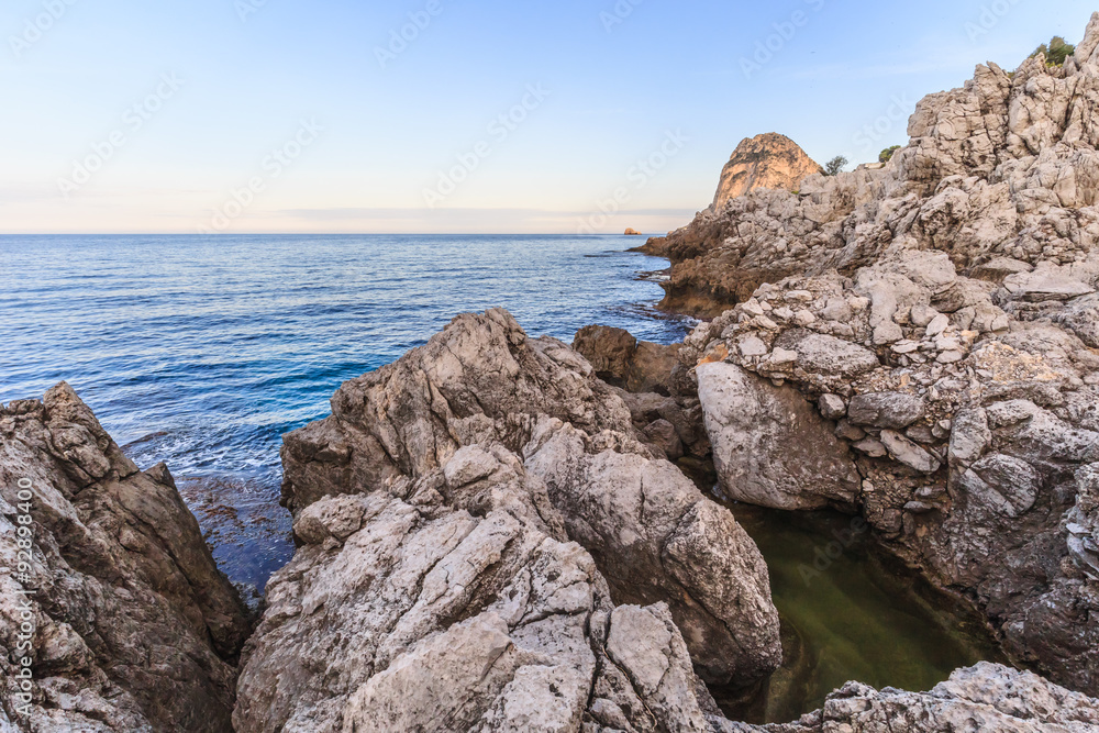 Sicilian Coastline in the Evening