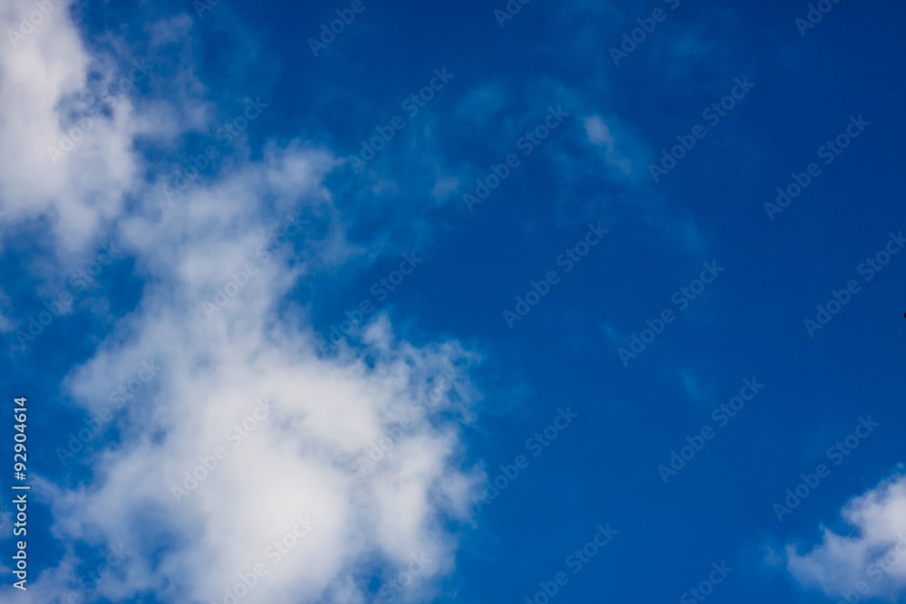 Fantastic soft white clouds against blue sky Fantastic soft white clouds against blue sky