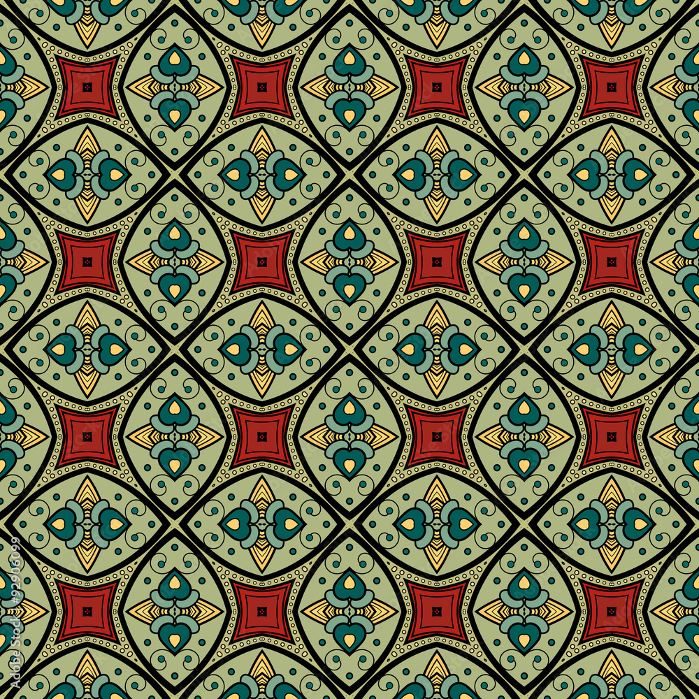 Vector Seamless Vintage Lace Pattern