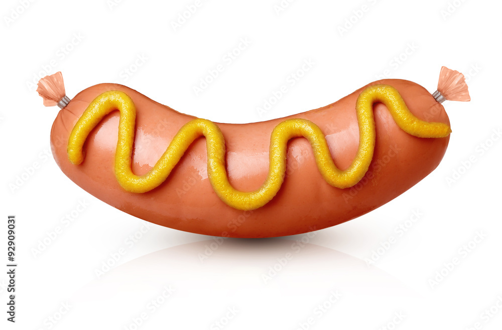 Sausage grill with mustard Sausage grill with mustard