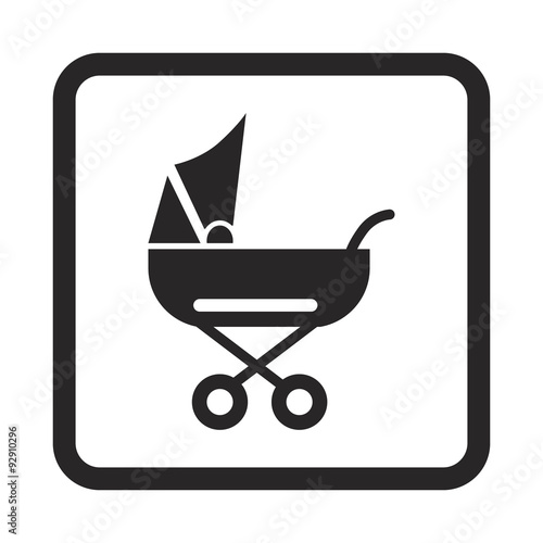 Baby stroller icon