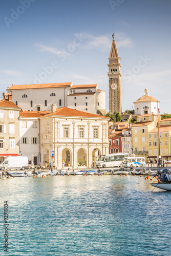 Panorama of beautiful Piran, Slovenia