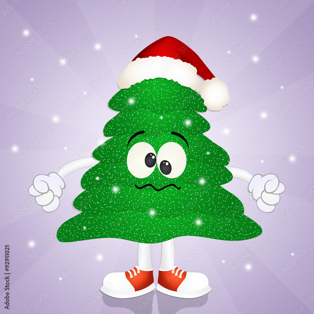 Fototapeta premium Funny Christmas tree