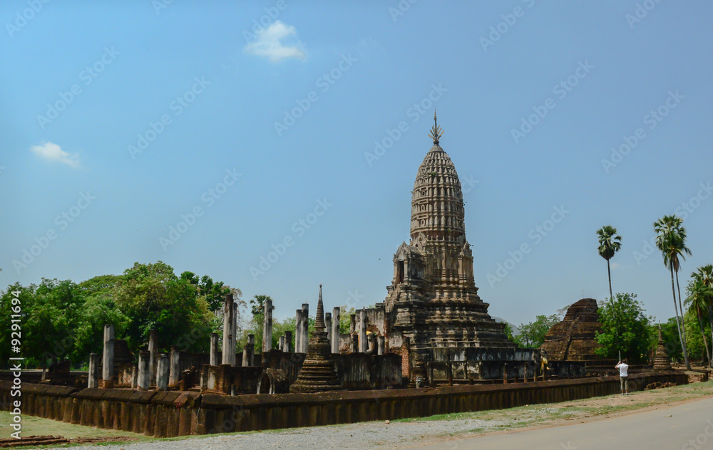Si Satchanalai Sukhothai Temple Wat Phrasirattana Mahathat Chaliang Thailand