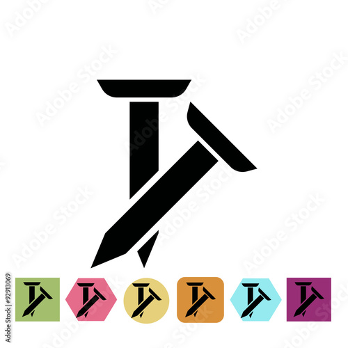 Pair of spikes icon
