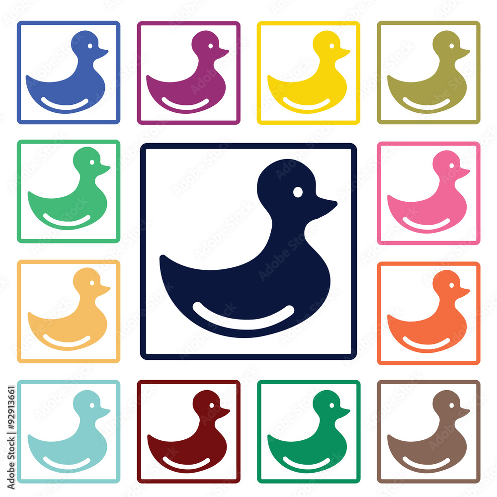 Toy duck icon Toy duck icon
