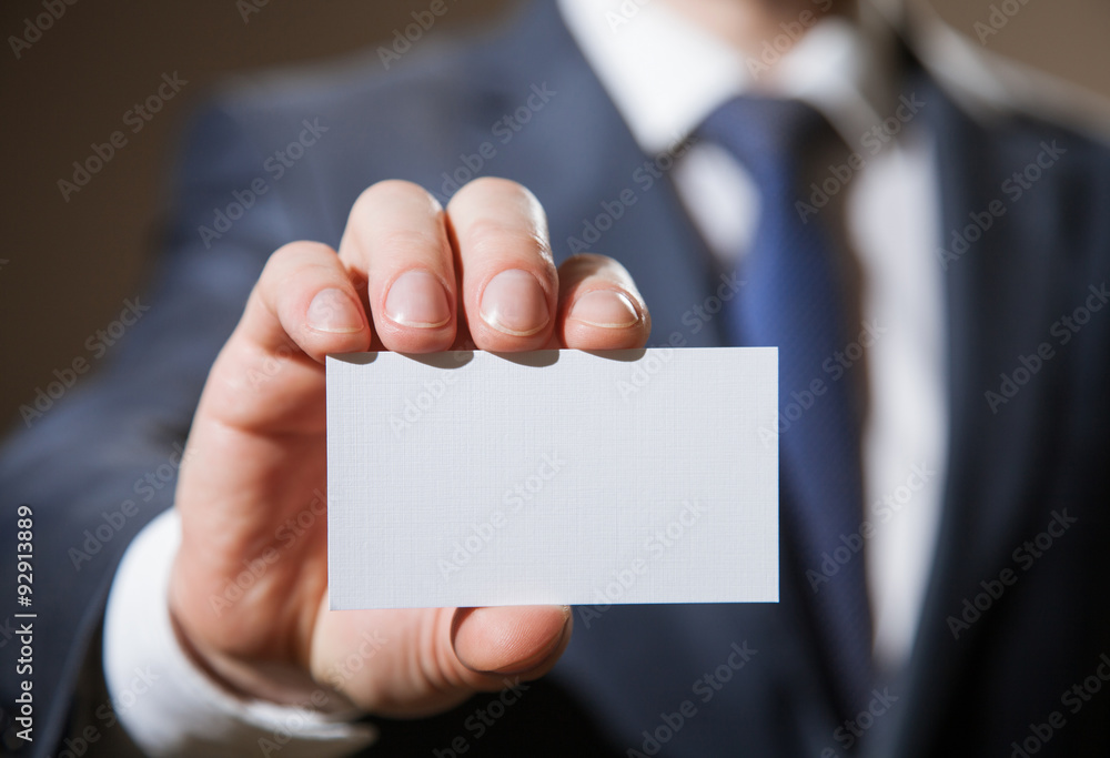 Man's hand showing visiting Man's hand showing visiting