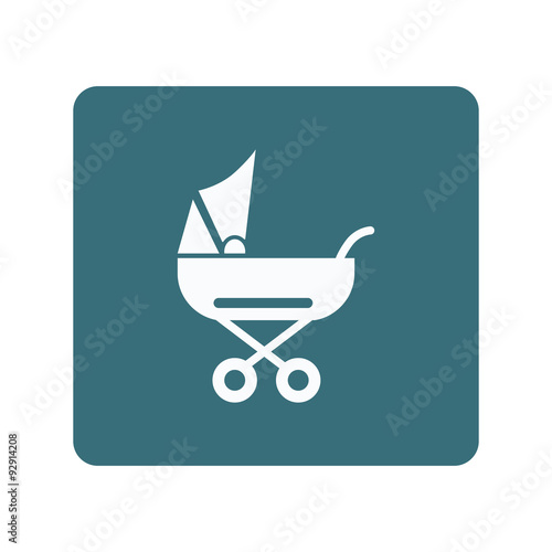Baby stroller icon
