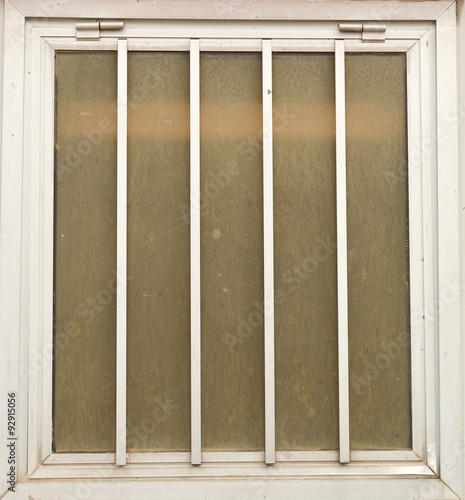 window with metal frame