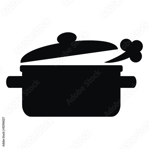 pot with steam photo